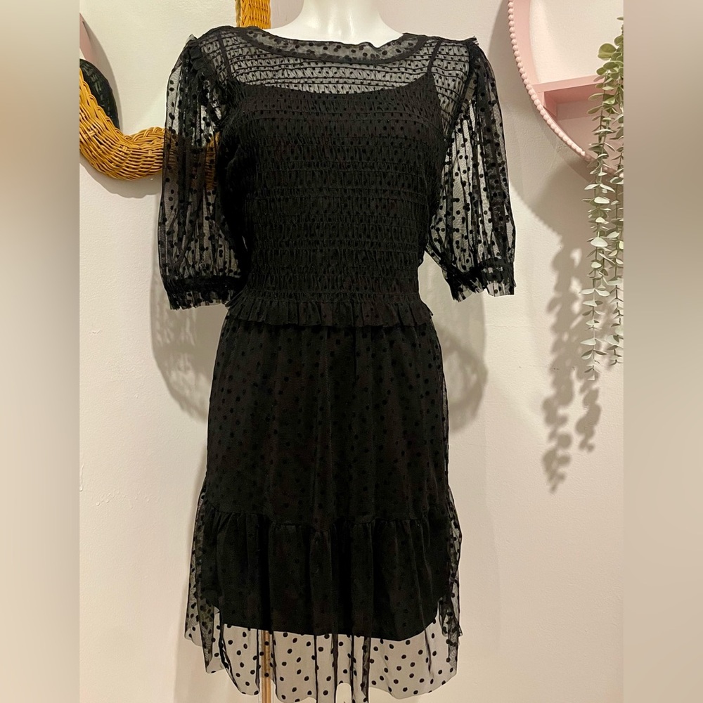 NWT Little Black Polka Dot GAP Dress